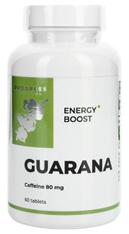 Экстракт гуараны 200 мг с кофеином 80 мг, Guarana Extract 200 Mg With Caffeine 80 Mg, Progress Nutrition, 60 таб