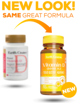 Vitamin D 5000 Iu, Earths Creation, 100 софтгелевых капсул