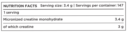 Креатин моногидрат, Creatine Monohydrate, Progress Nutrition