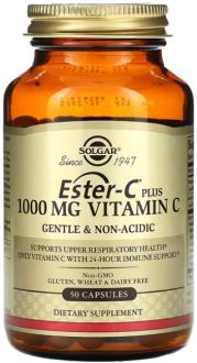 Solgar, Ester-C Plus, 1000 mg Vitamin C, 50 капсул