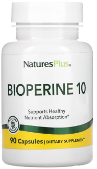 Биоперин 10, Bioperine 10, NaturesPlus, 90 капсул
