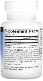 Поликосанол, Source Naturals, 20 мг, 60 таб
