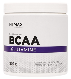 Аминокислоты BCAA + глютамин, FitMax, BCAA+Glutamine, 300g