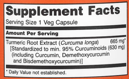 Куркума и Куркумин, Turmeric Curcumin, Now Foods, 60 капсул