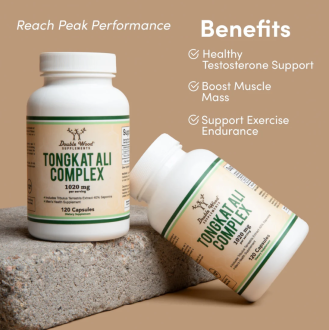 Tongkat Ali Complex Extract, Doublewood Supplements, 500 мг, 120 капсул