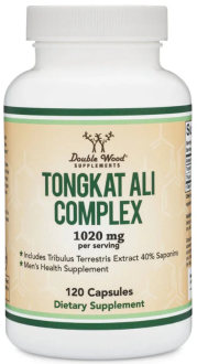 Tongkat Ali Complex Extract, Doublewood Supplements, 500 мг, 120 капсул