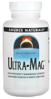 Магний (ультра), Ultra-Mag Source Naturals, 60 таблеток