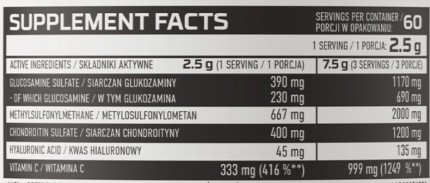 Glucosamine + MSM + Chondroitin, Ostrovit, 150 грамм