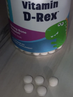Витамин D3 для детей со вкусом жевательной резинки, KAL, Dinosaurs, Vitamin D-Rex, 90 жевательных таблеток