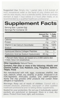 California Gold Nutrition, Пептиды морского коллагена с витамином C и гиалуроновой кислотой, Solumeve, со вкусом лимона, 30 пакетиков по 5,38 г