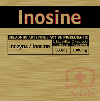 Инозин 500 мг, Inosine 500 mg, Immune Labs, 90 капсул