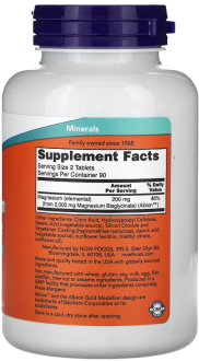Глицинат магния Now Foods (Magnesium Glycinate) 180 таблеток