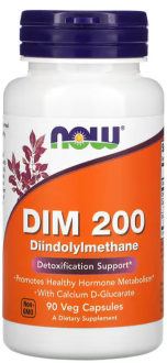 Дииндолилметан, NOW Foods, DIM 200, 90 капсул