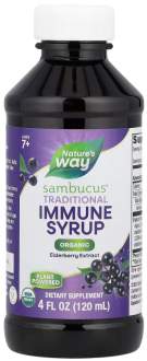 Органический экстракт бузины, Nature's Way, Sambucus®, для детей от 7 лет, 50 мг, 120 мл