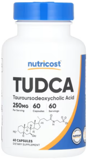 Nutricost, TUDCA, 250 мг, 60 капсул