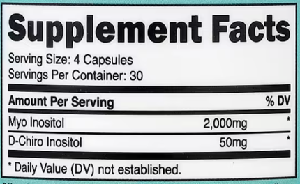 Мио и D-хиро инозитол для женщин, Myo & D-Chiro Inositol, Nutricost, Women, 120 капсул