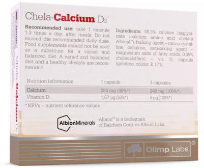 Olimp Labs Chela-Calcium D3 30 caps